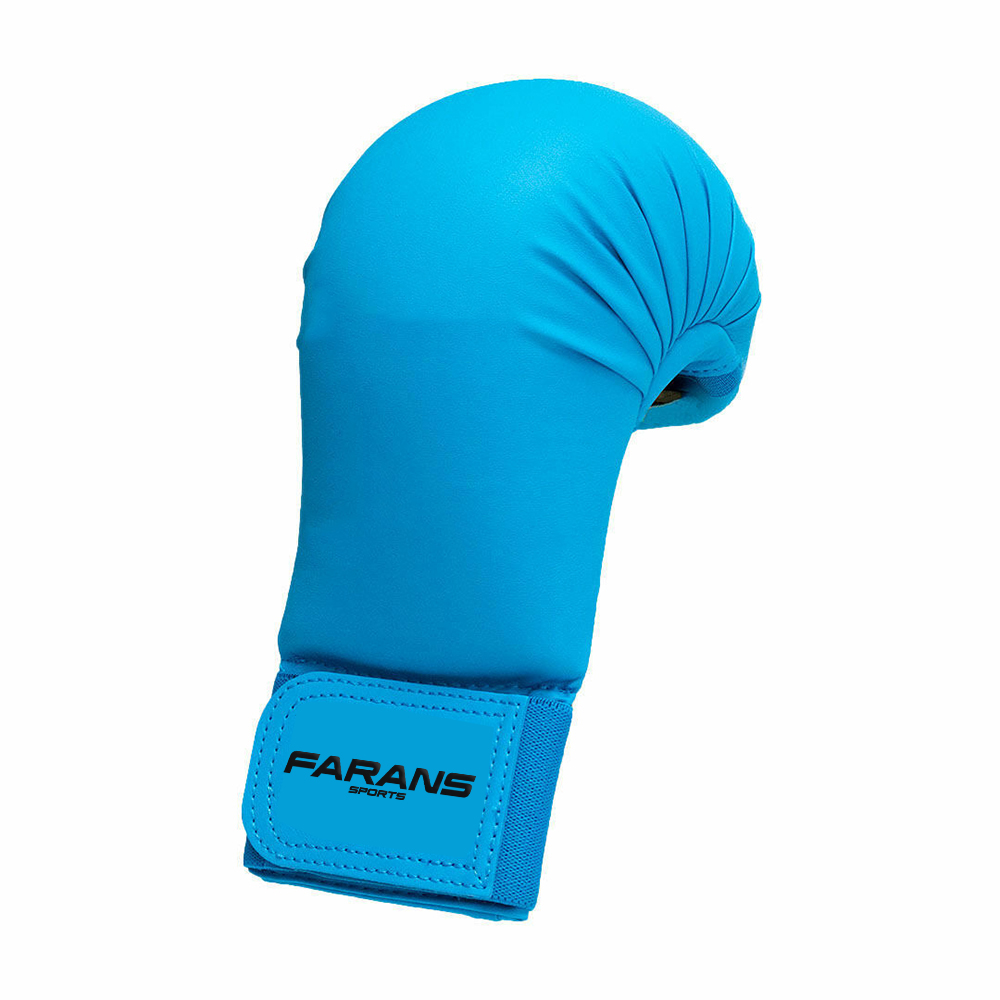 Lightweight Karate Mitts Blue - Image 3