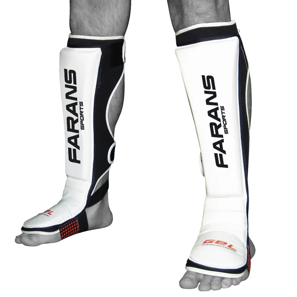 Farans Sports Shin Pads with Gel Cushioning – Maximum Shock Absorption