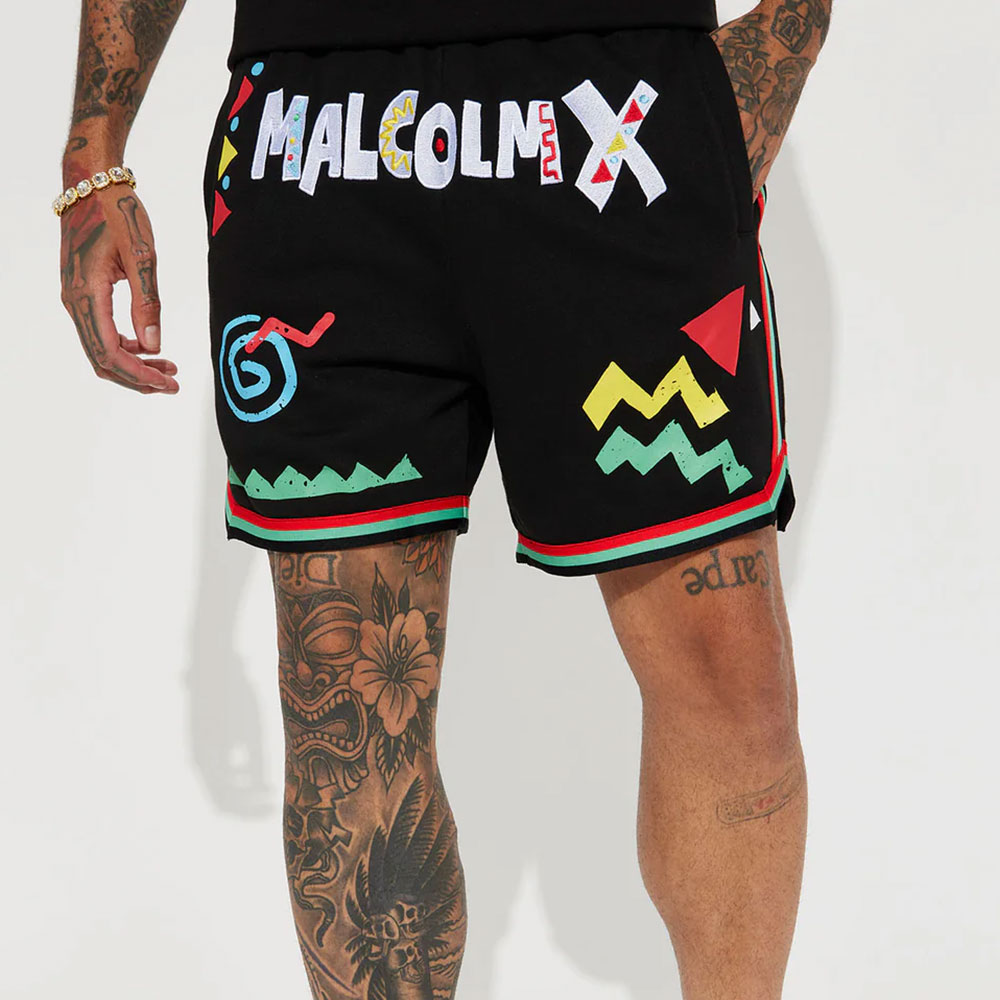 Malcom X Art Shorts – Black