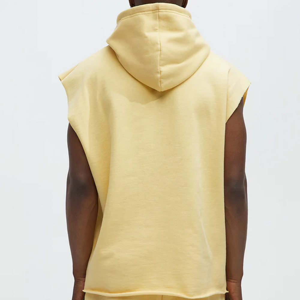 Manhattan Sleeveless Hoodie – Yellow