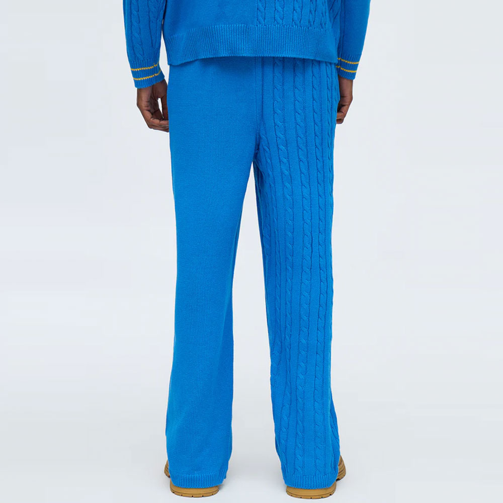 Preppy Life Sweater Knit Pant – Blue/combo