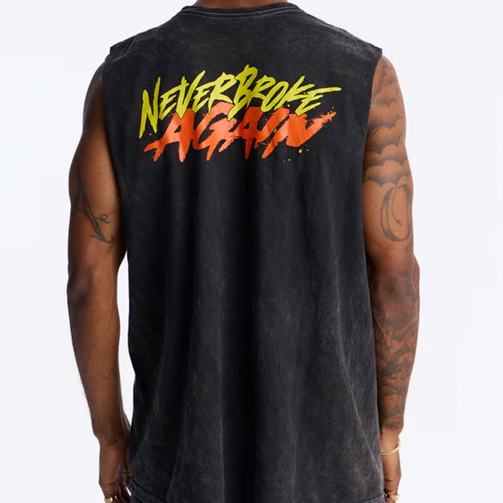 YoungBoy NBA Muscle Tee - Black - Image 2