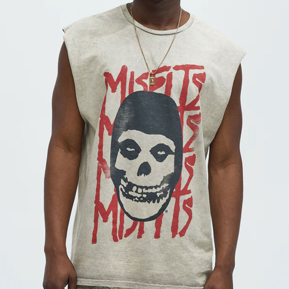 Misfits Muscle Tee – Taupe