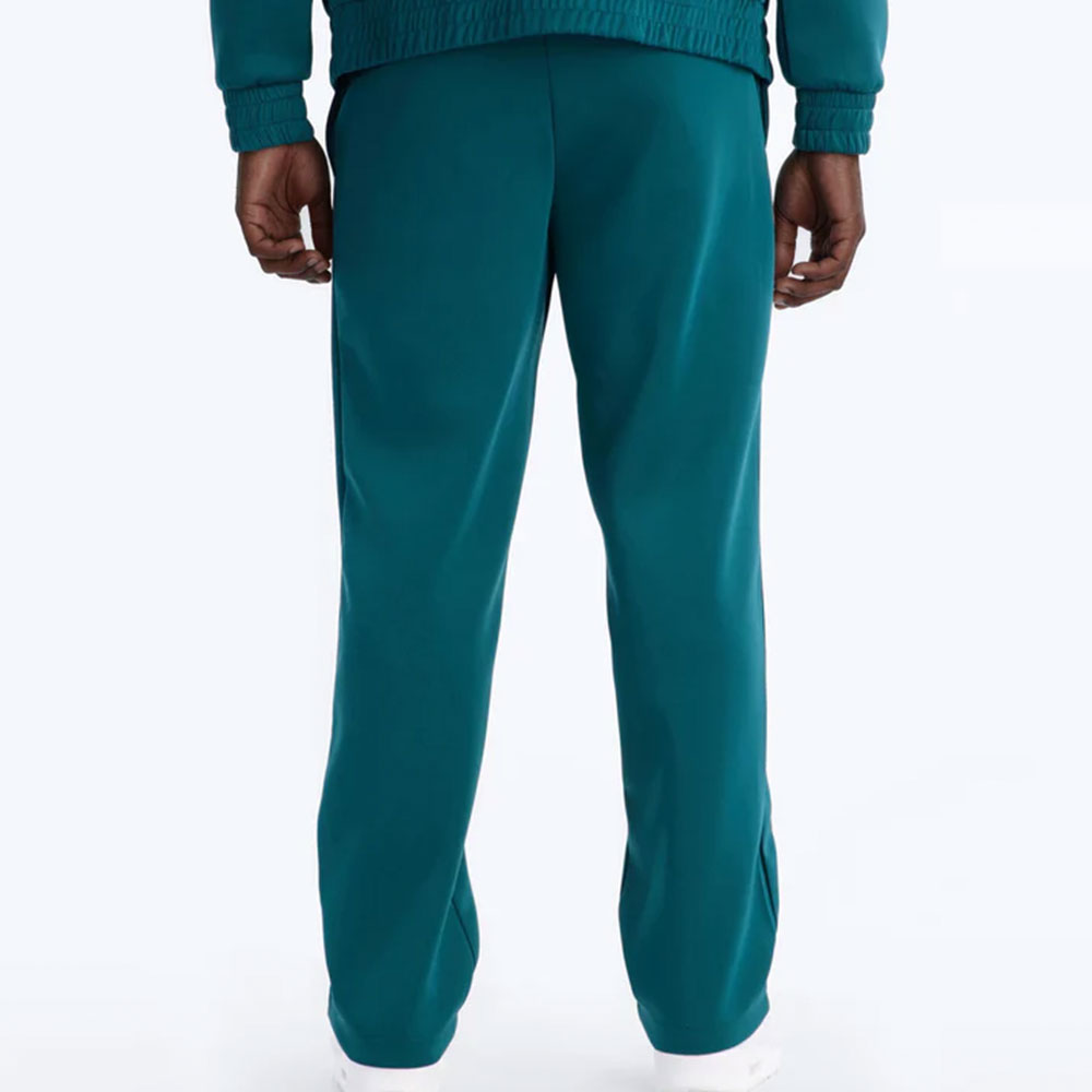 Straight Contrast Panel Knitted Track Pant – Teal