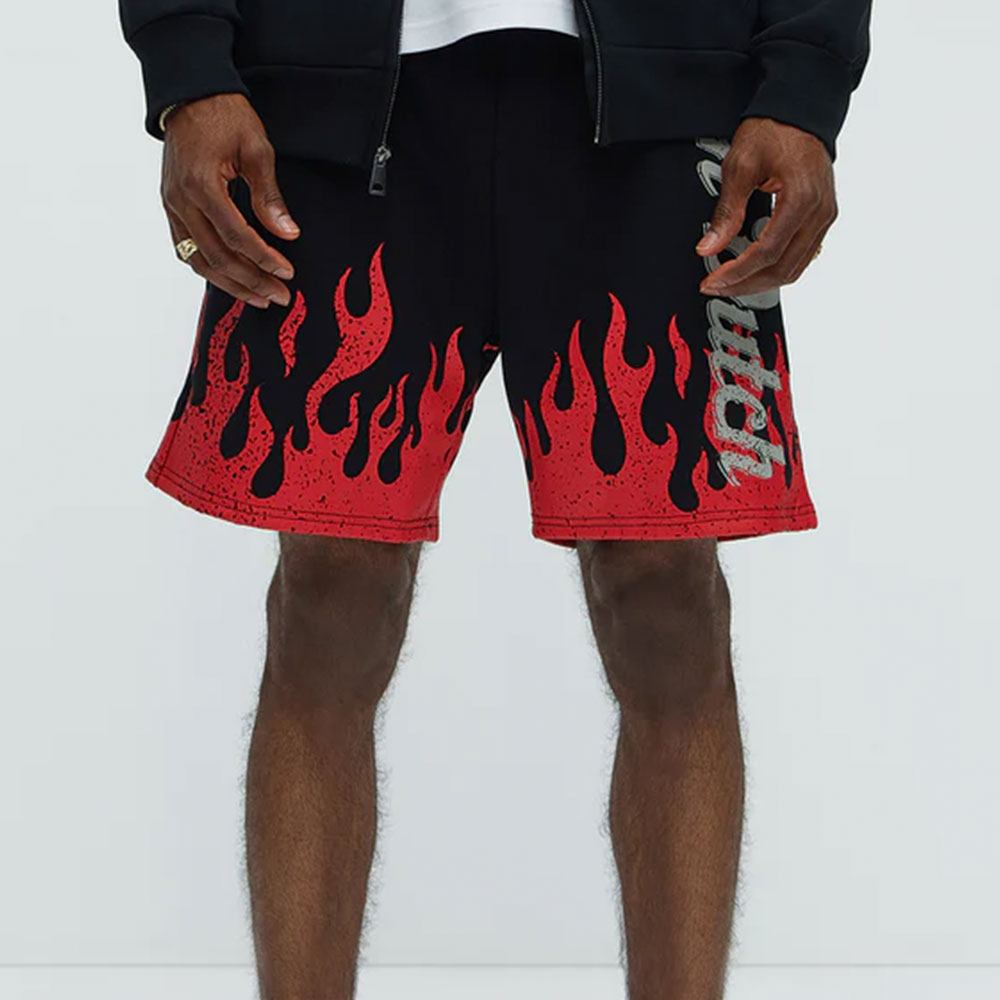 Von Dutch Fire Sweatshorts – Black