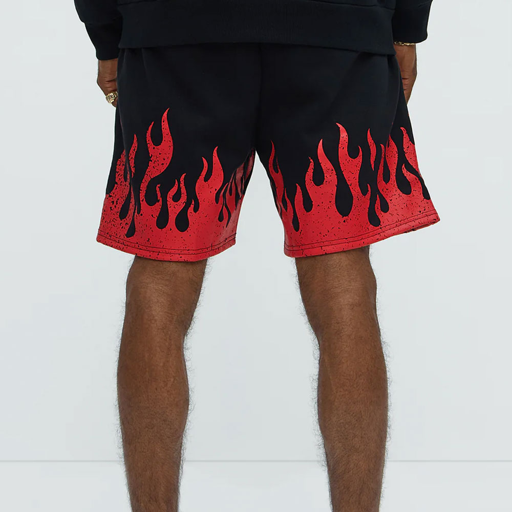 Von Dutch Fire Sweatshorts – Black